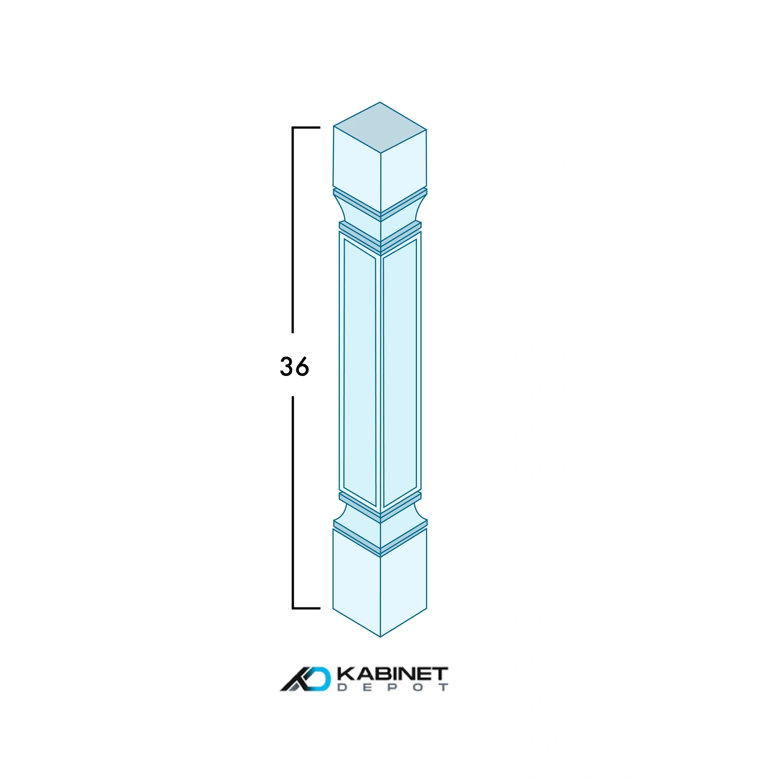 Cabinet Posts And Legs diagram