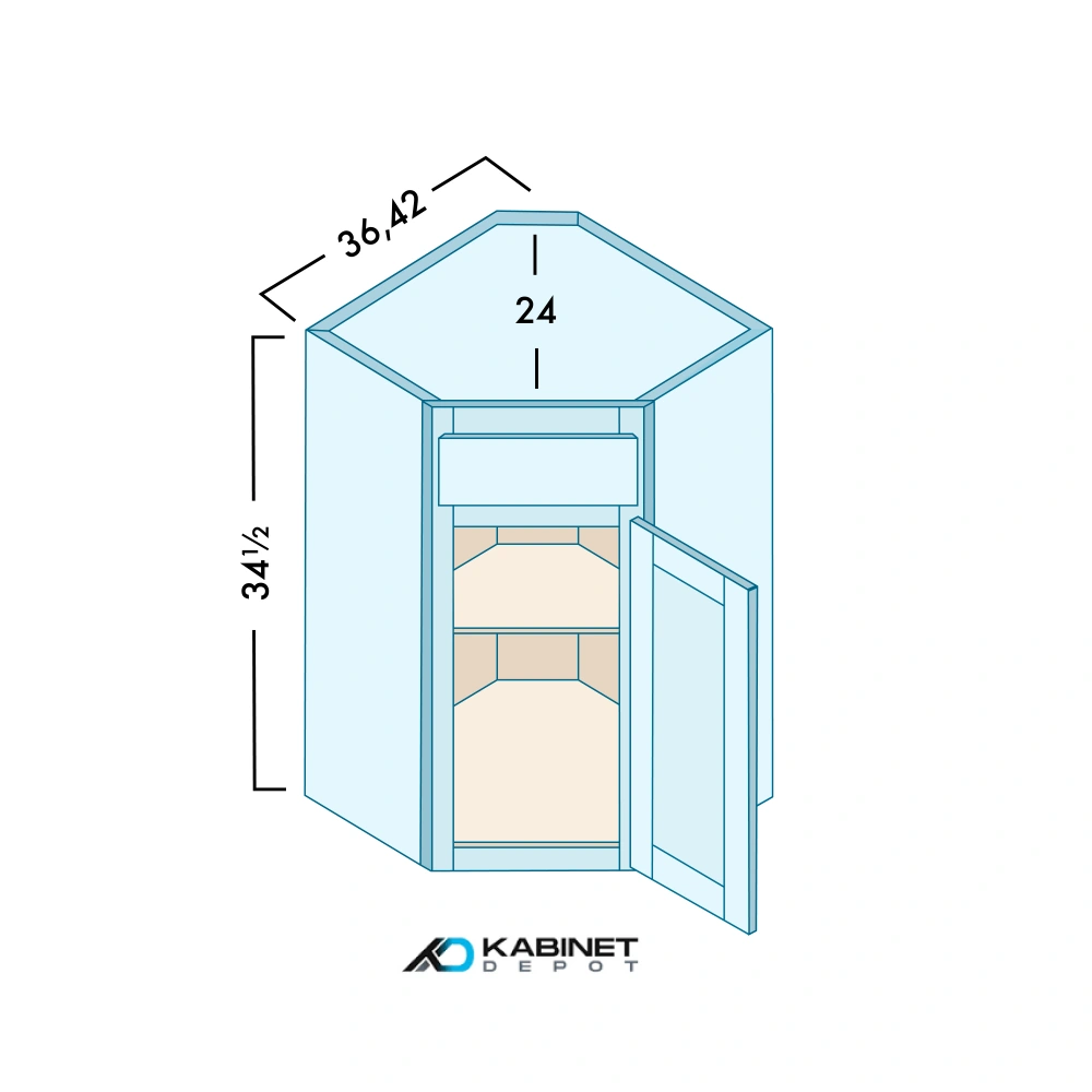 Corner Sink Base Cabinets diagram
