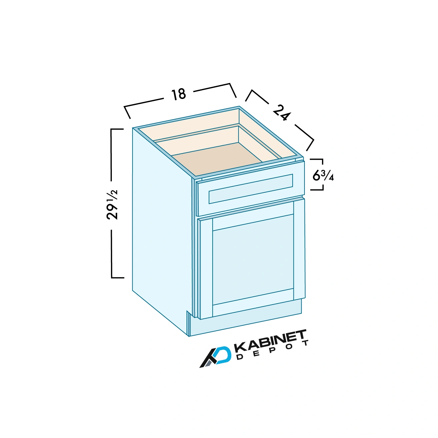 File Drawer Base Cabinet diagram