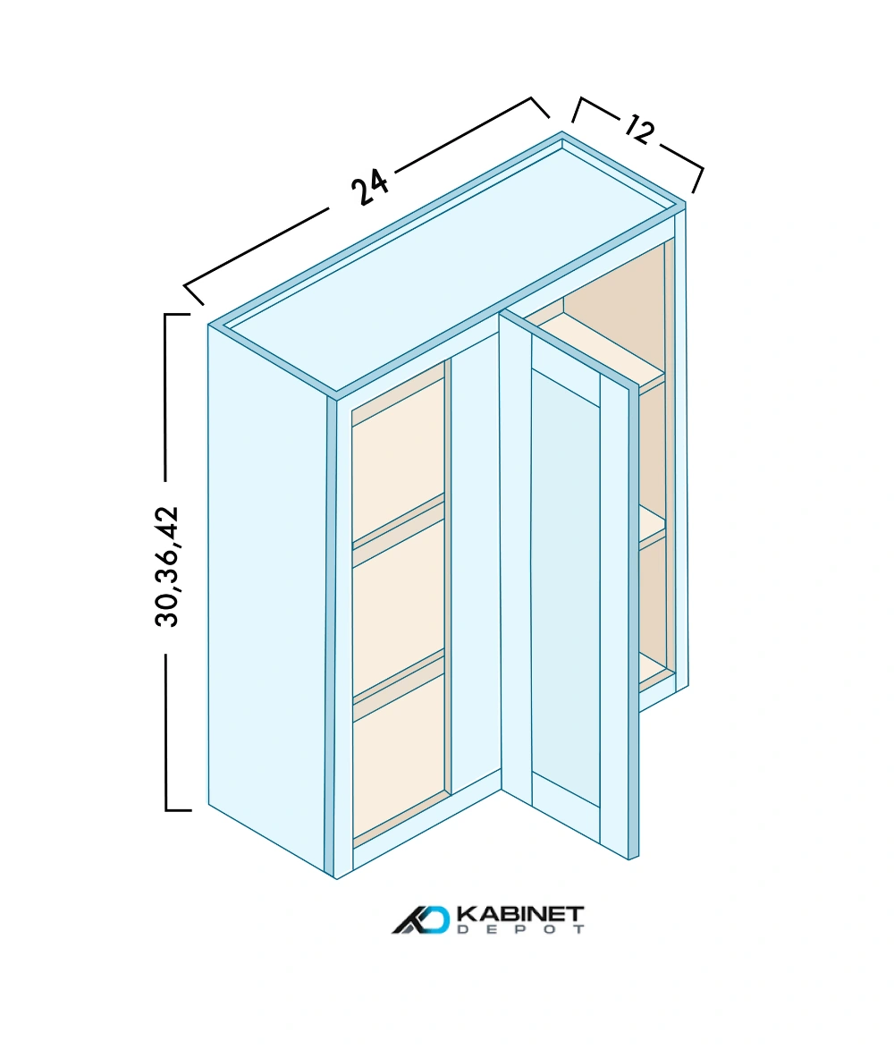 Wall Blind Corner Cabinets diagram