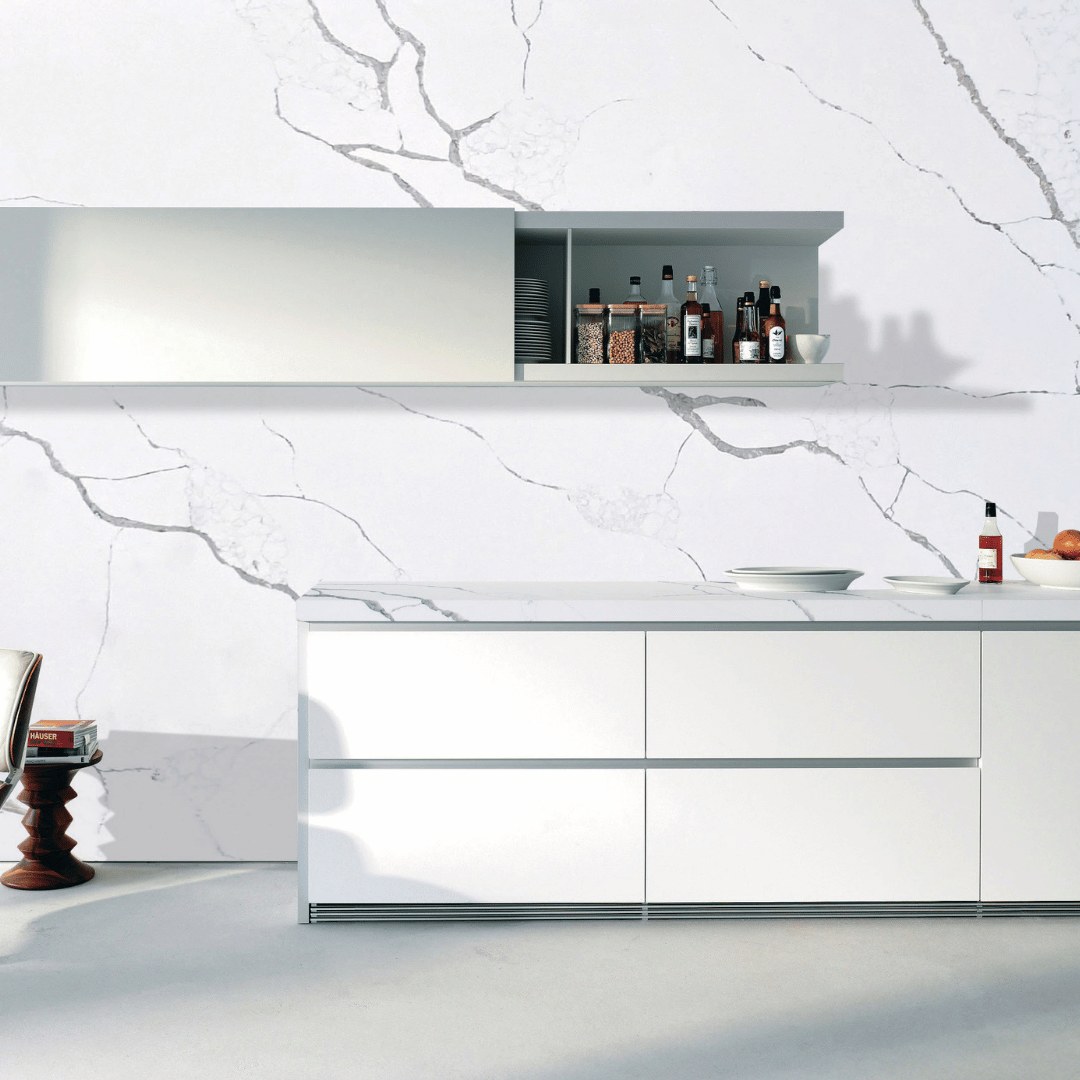 Best Quartz Countertop Colors for White Kitchen Cabinets — White Matte Atlanta design guide