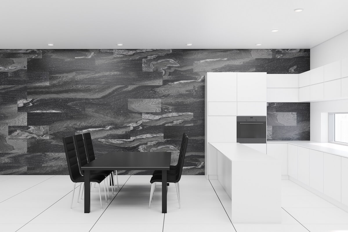 Monochrome Powder Room