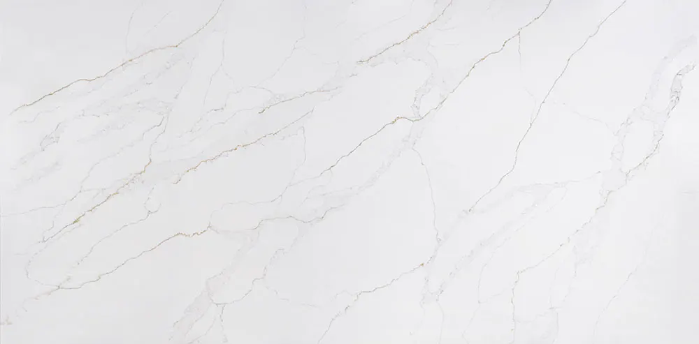 Calacatta Old Stain quartz slab by White Matte