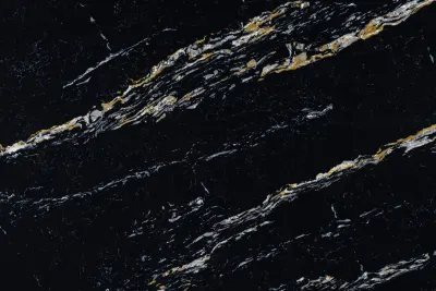 Black Royal Black Royal quartz slab - view 3 | White Matte