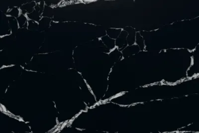 Calacatta Black Diamond Calacatta Black Diamond quartz slab - view 3 | White Matte