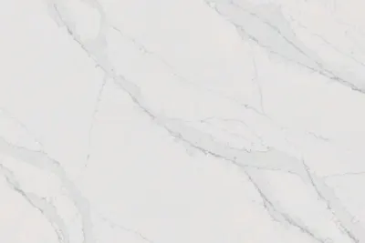 Calacatta Borghini 2 quartz slab - view 3 | White Matte