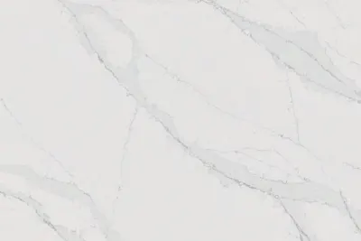 Calacatta Borghini slab surface - view 2 | White Matte