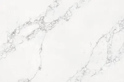 Calacatta Creek quartz slab - view 3 | White Matte