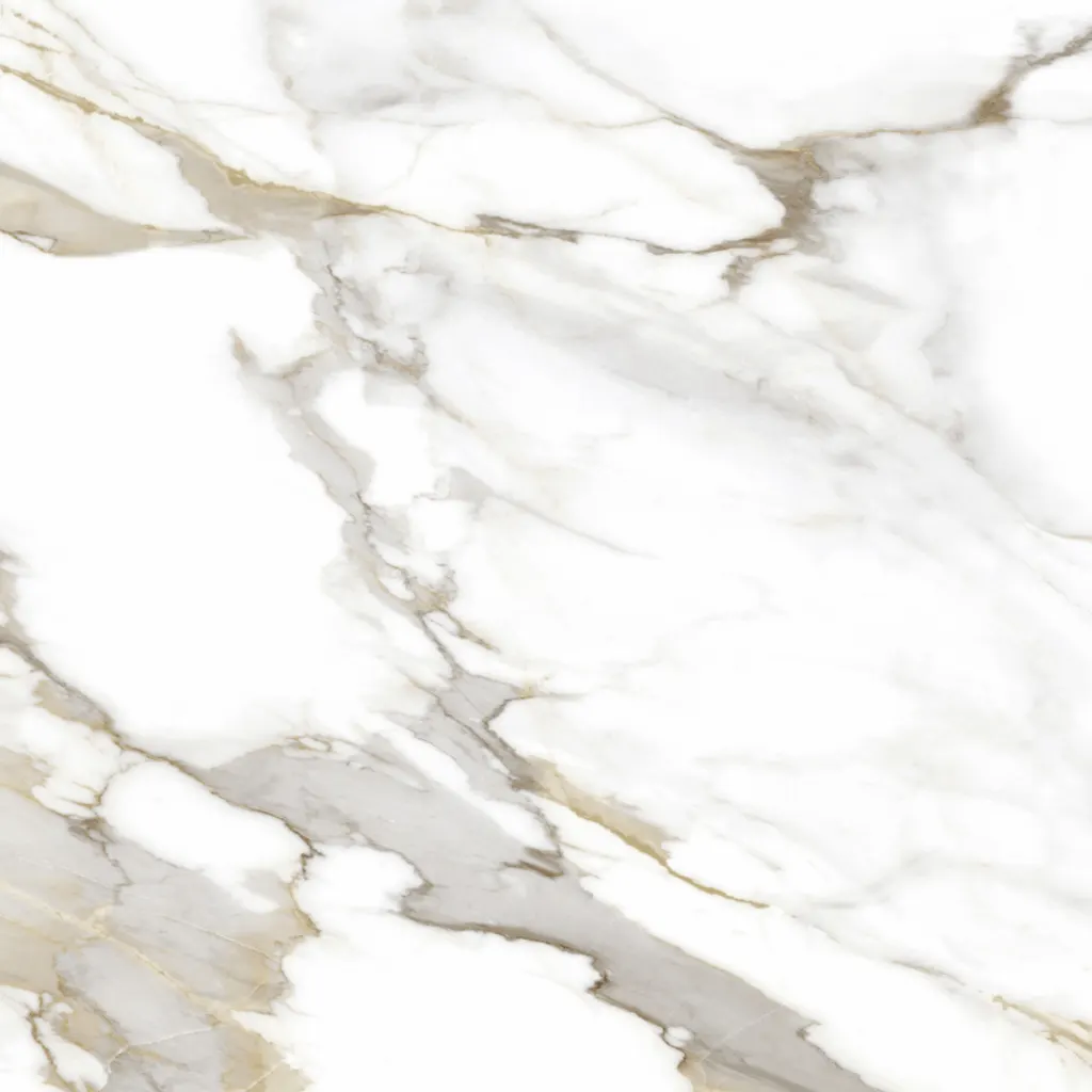 Calacatta Gold HD quartz slab - view 3 | White Matte