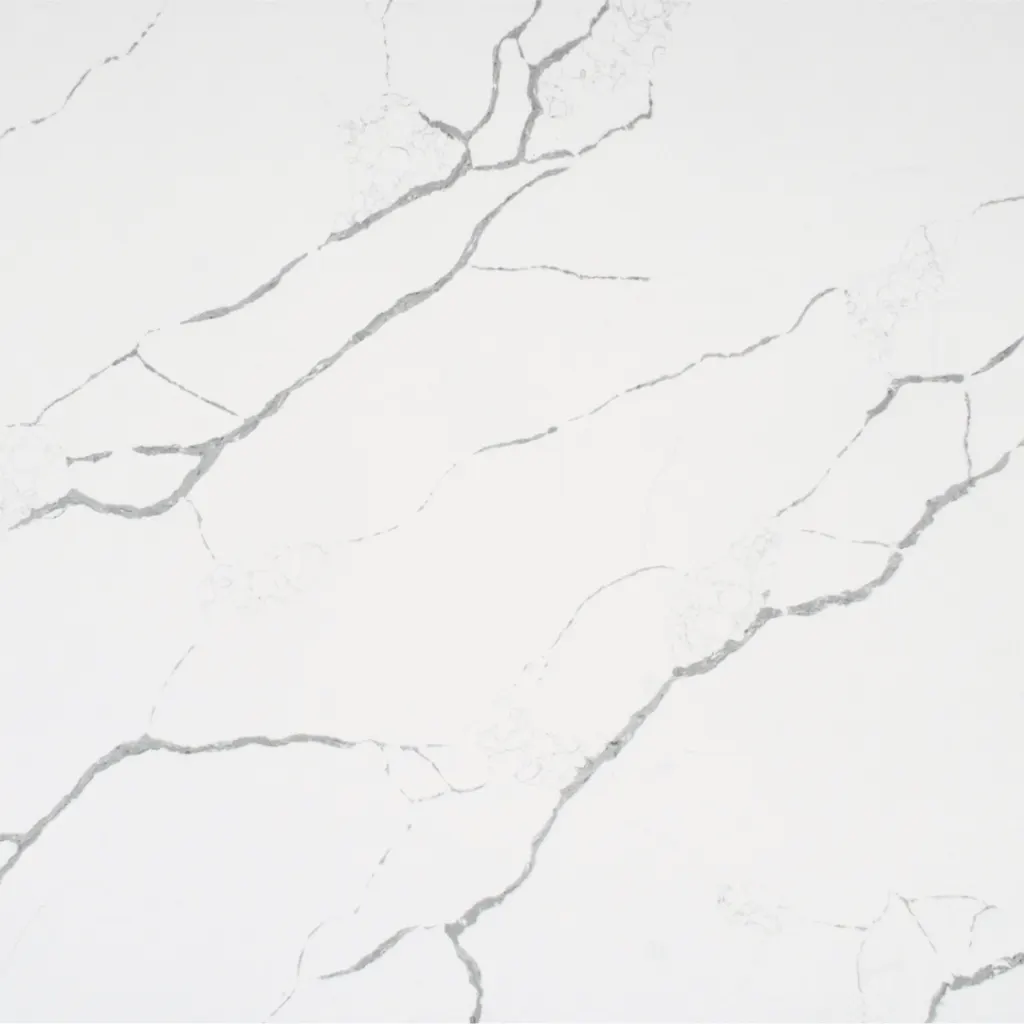 Calacatta Jasmine J quartz slab by White Matte