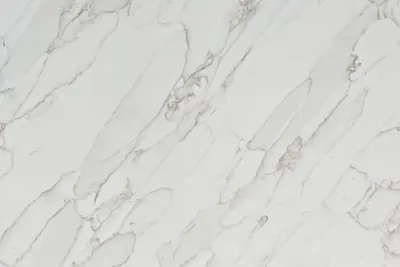 Calacatta Neo Gold quartz slab - view 3 | White Matte