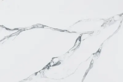 Calacatta Rocky Calacatta Rocky quartz slab - view 3 | White Matte