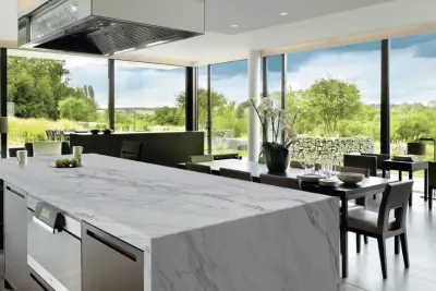 Coral HD Coral HD quartz slab by White Matte