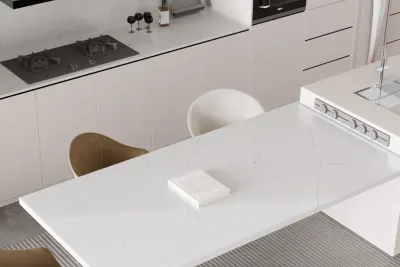 Dream quartz slab by White Matte