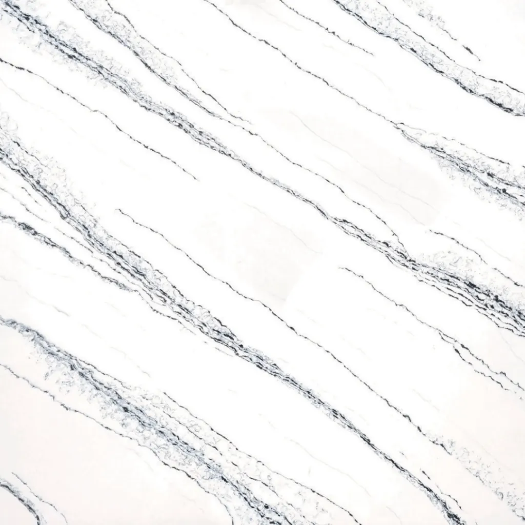 Golden Way quartz slab by White Matte