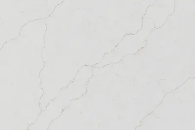 Niagara Fall Gold quartz slab - view 3 | White Matte