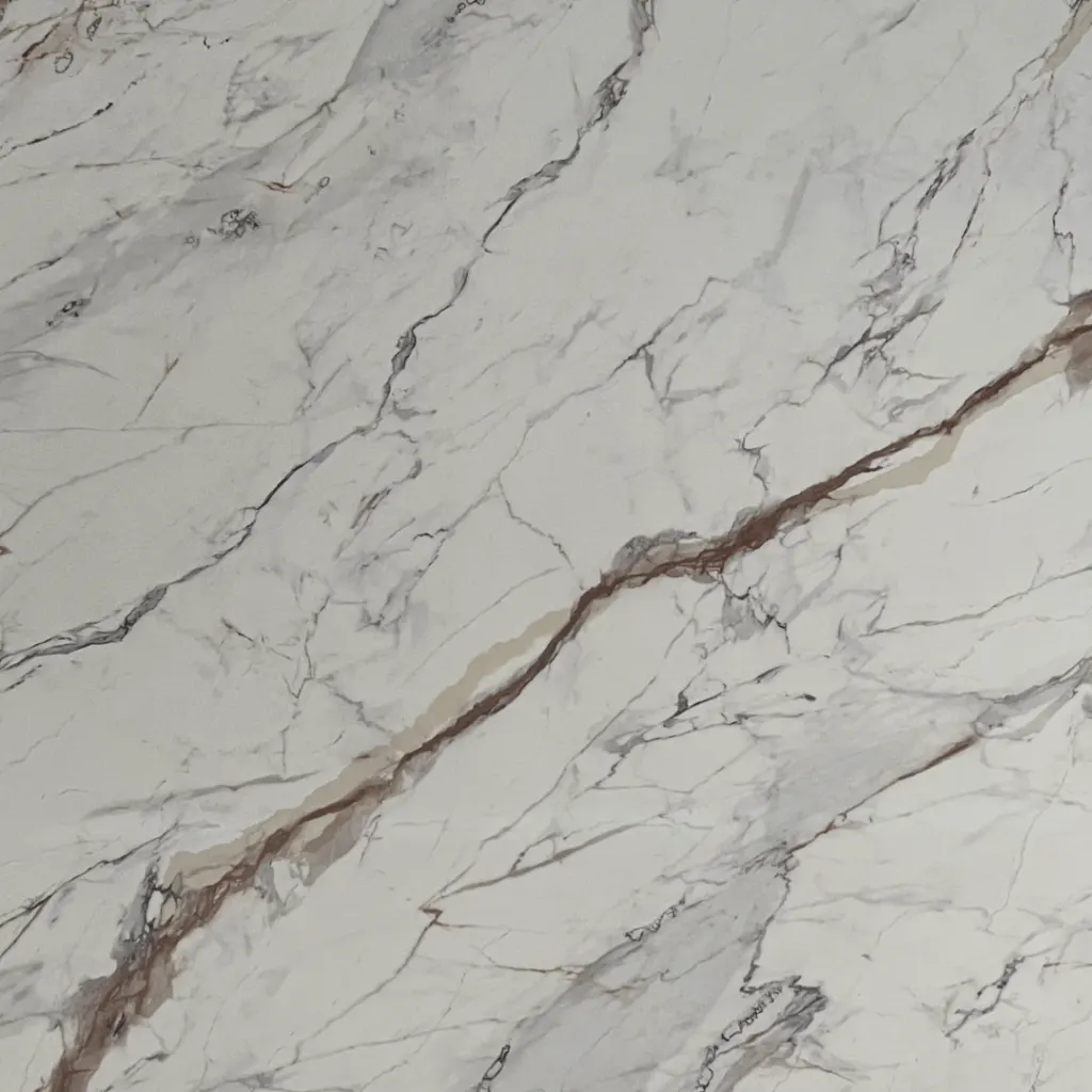 Old Stain HD quartz slab - view 2 | White Matte