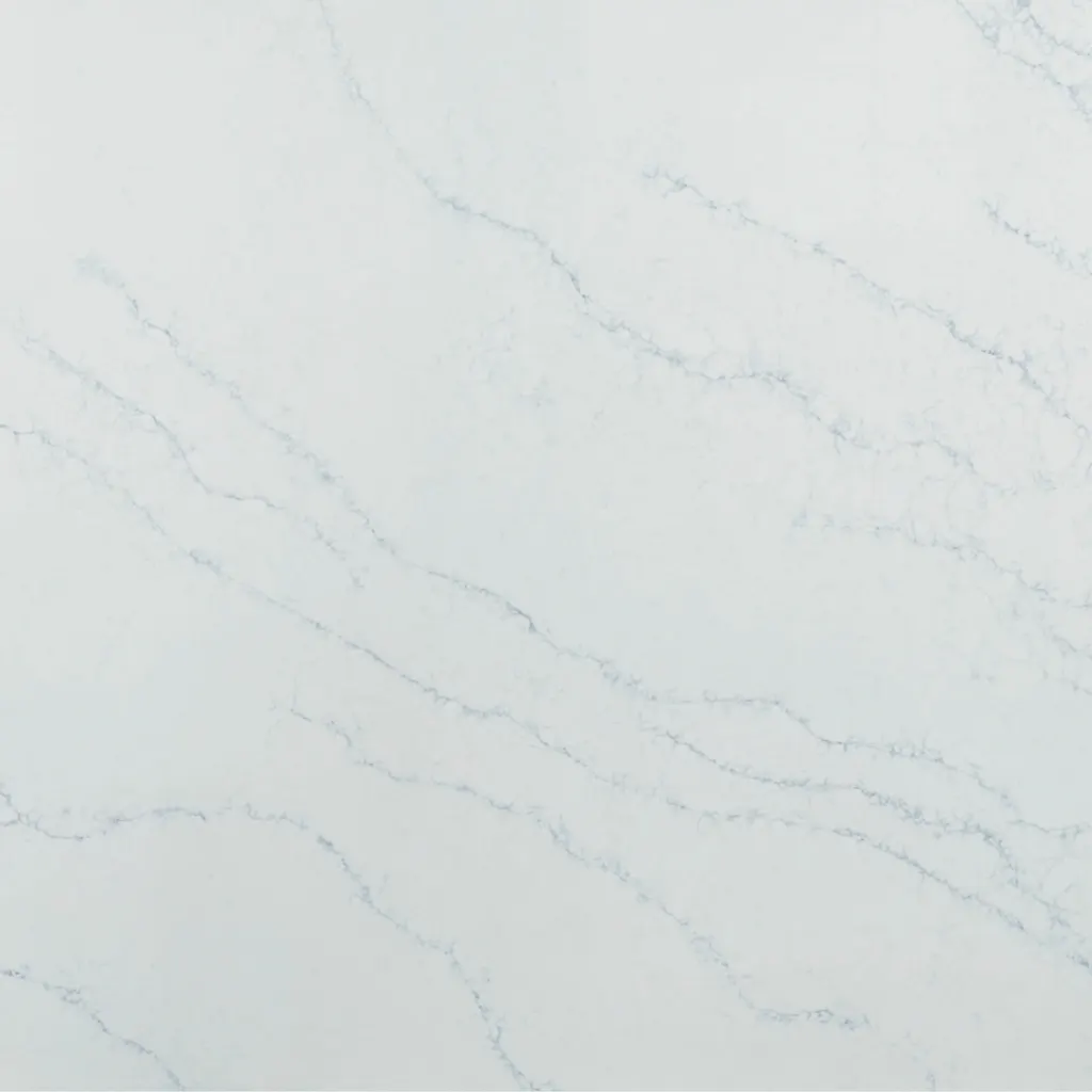 Sky Blue quartz slab by White Matte