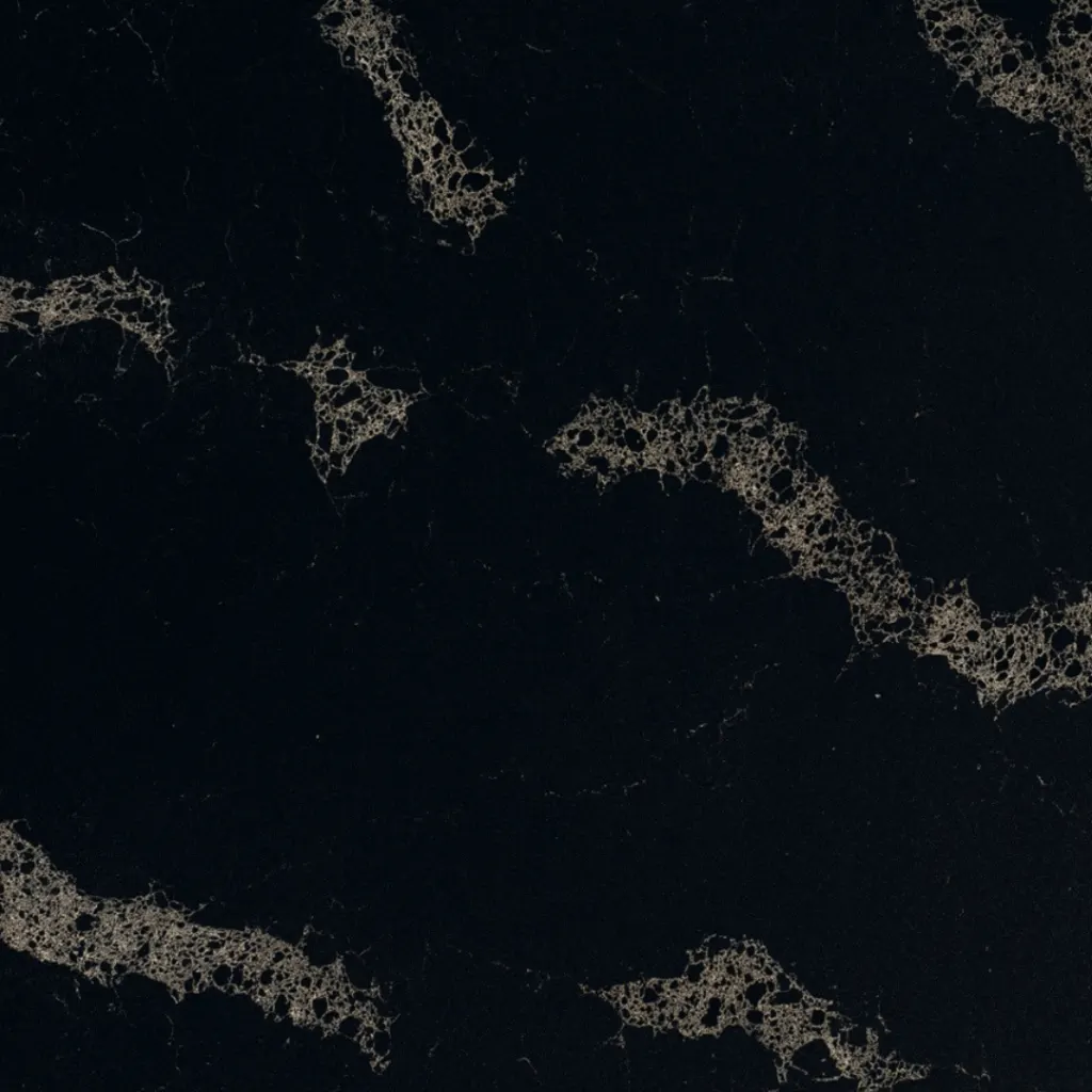 Stuaturio Black Gold quartz slab by White Matte