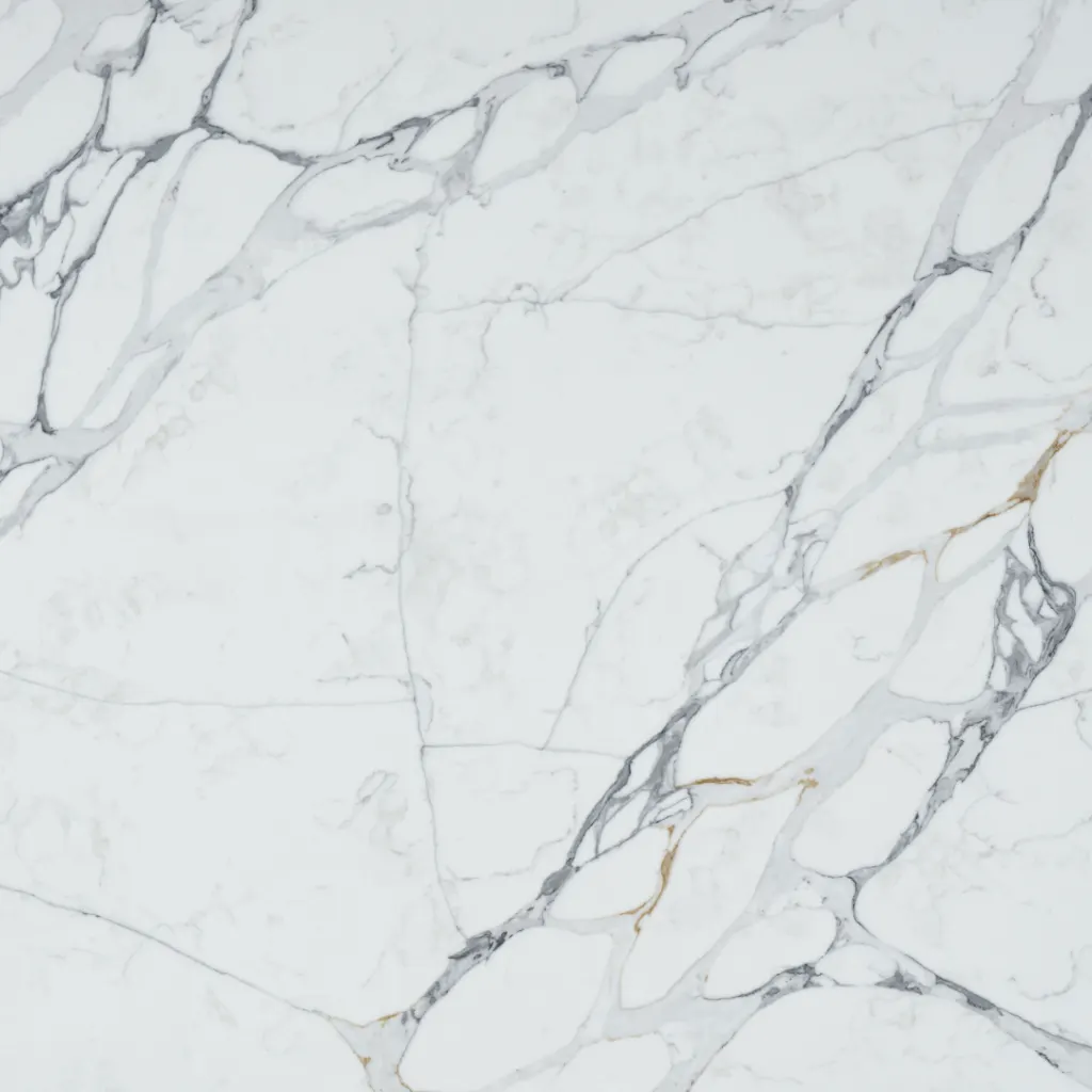Stuaturio White quartz slab - view 3 | White Matte
