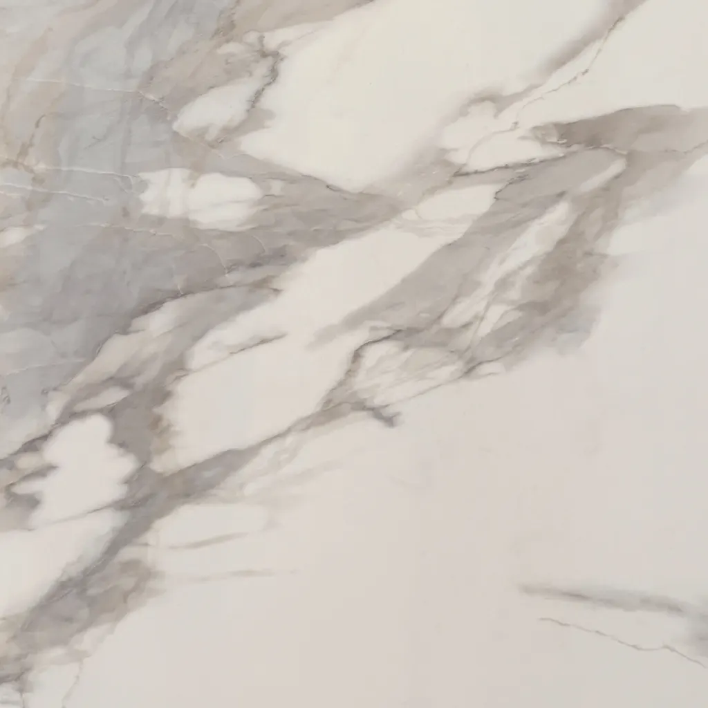 Vagli HD quartz slab - view 3 | White Matte