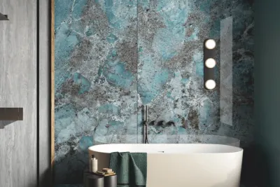 Amazonite Amazonite porcelain slab by White Matte