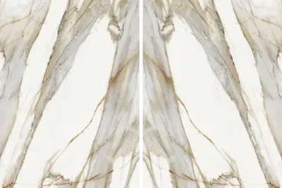 Macchia Vecchia porcelain slab by White Matte