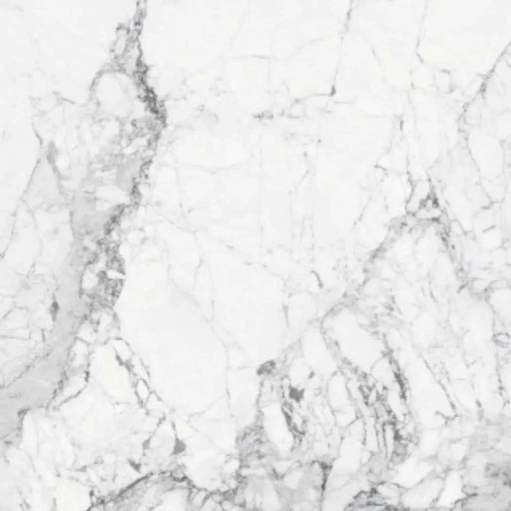Statuario Toh porcelain slab - view 3 | White Matte